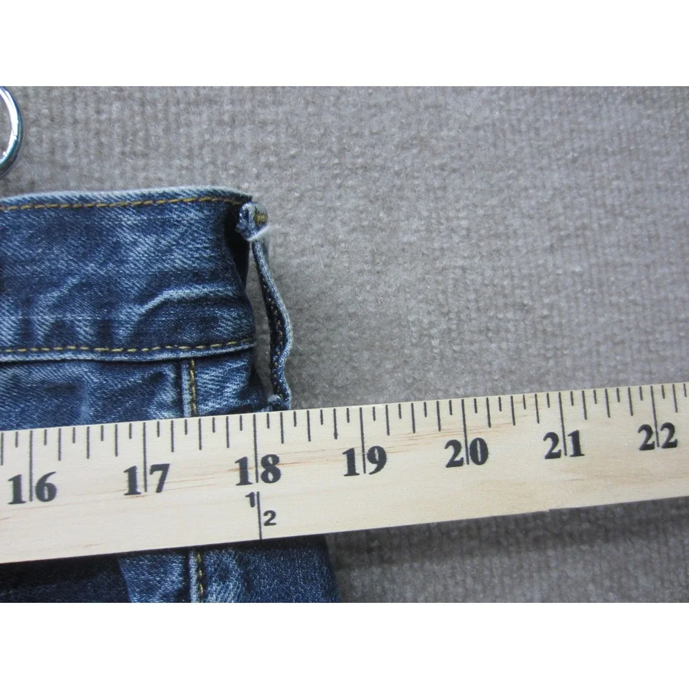 Polo Ralph Lauren Mens Distressed Medium Wash Denim Jeans 36x32 RN 41381